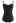 Ruched Design Solid Black One-Piece Swimsuit
