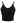 Cropped Rib Cami Tank Top in Black