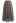 Gingham Double-Layered Mesh Tulle Midi Skirt in Brown