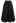 Horsebit Waist Seam Detail Flare Skirt in Black