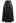 Soft Faux Leather Seamed A-Line Skirt in Black