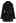 Faux Fur PU Leather Belted Coat in Black