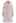 Faux Fur Wide Lapel Wool-Blend Coat in Pink