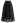 Flower Shadow Organza Pleated Skirt in Black