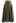 Belted Texture Flare Maxi Skirt in Moss Green