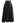 Belted Texture Flare Maxi Skirt in Black