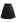 High Waist Pleated Mini Skirt in Black