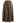 Faux Leather Side Pocket Midi Skirt in Brown