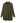 Effortless Chic Turtleneck Batwing Sleeve Hi-Lo Sweater in Army Green