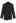Self-Tie Front Pad Shoulder Blazer in Black