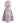 Splendid Peony Baroque Jacquard Sleeveless Dress in Pink