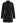 Tie Waist Pleated Pad Shoulder Blazer Dress in Black