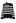 Buttoned Neck Striped Oversize Sweater in Black
