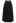 Versatile A-Line Belted Midi Skirt in Black
