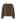 Button Front Fuzzy Knit Cardigan in Brown