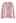 Pearly Contrast Heart Soft Fuzzy Knit Cardigan in Pink