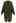 Batwing Ribbed Knit Longline Cardigan in Green