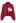 Embroidered Heart High Neck Knit Sweater in Red
