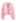 V-Neck Crop Hand-Knit Chunky Cardigan in Pink