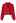 Bowknot Brooch Button Up Crop Knit Cardigan in Red