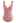 Lace-Up Back Ruched Swimsuit in Dusty Pink