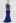 Asymmetric Halter Neck Split Mermaid Gown in Navy