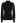 Mock Neck Satin Spliced Knit Top in Black
