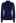 Mock Neck Satin Spliced Knit Top in Navy