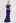 Asymmetric Strap Ruffle Mermaid Gown in Navy
