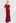 Cape Sleeves Split Mermaid Gown in Burgundy