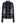 Grid Mock Neck Knit Top in Black