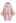 Self-Tie Bowknot Faux Fur Poncho in Pink