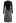 Herringbone Print Mock Neck Belted Knit Dress in Black