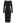 Bowknot Shoulder Split Side Bodycon Knit Dress in Black