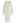 Feathered Ribbed Knit Twinset Dress in Cream