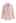 Shawl Collar Fringed Edge Tweed Blazer in Pink