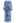 3D Posy Mesh Wrap Maxi Dress in Blue