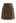 Nifty Faux Leather Flap Mini Bud Skirt in Brown