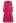 Wrap Front Buckle Belt Dress in Magenta