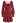 Tie-Bow Scoop Neck Knit Mini Dress in Red
