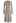 Ribbed Texture Frilling Midi Dress in Taupe
