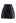 Nifty Faux Leather Flap Mini Bud Skirt in Black
