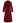 Wide Lapel Double-Breasted Flare Longline Coat in Red