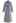 Wide Lapel Double-Breasted Flare Longline Coat in Grey