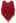 Delicate Hand-knit Fringe Cape in Red 