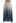 Gradient Shimmer Line Pleated Maxi Skirt in Blue