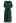 Faux Wrap Tie Waist Pleated Midi Dress in Dark Green