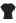 Ultra-Soft Short-Sleeve Cotton Wrap Top in Black