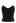 Cropped Knit Pearly Tank Top in Black