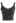 Soft V-Neck Crop Tank Top in Smoke